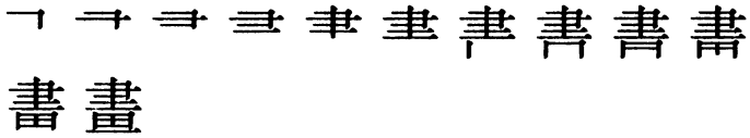 Последовательность написания иероглифа huà 畫
