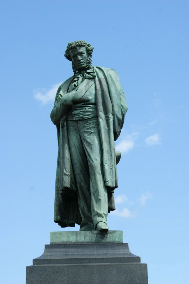 A monument to Alexander Pushkin in Moscow