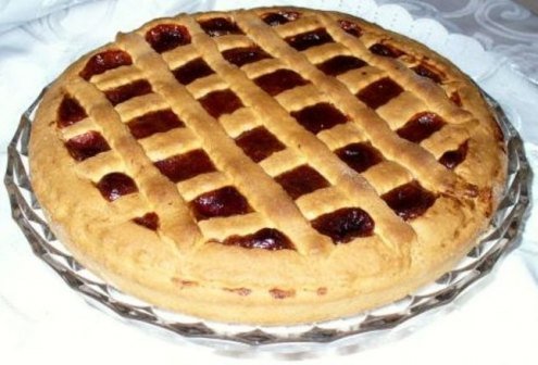 Пирог открытый с повидлом